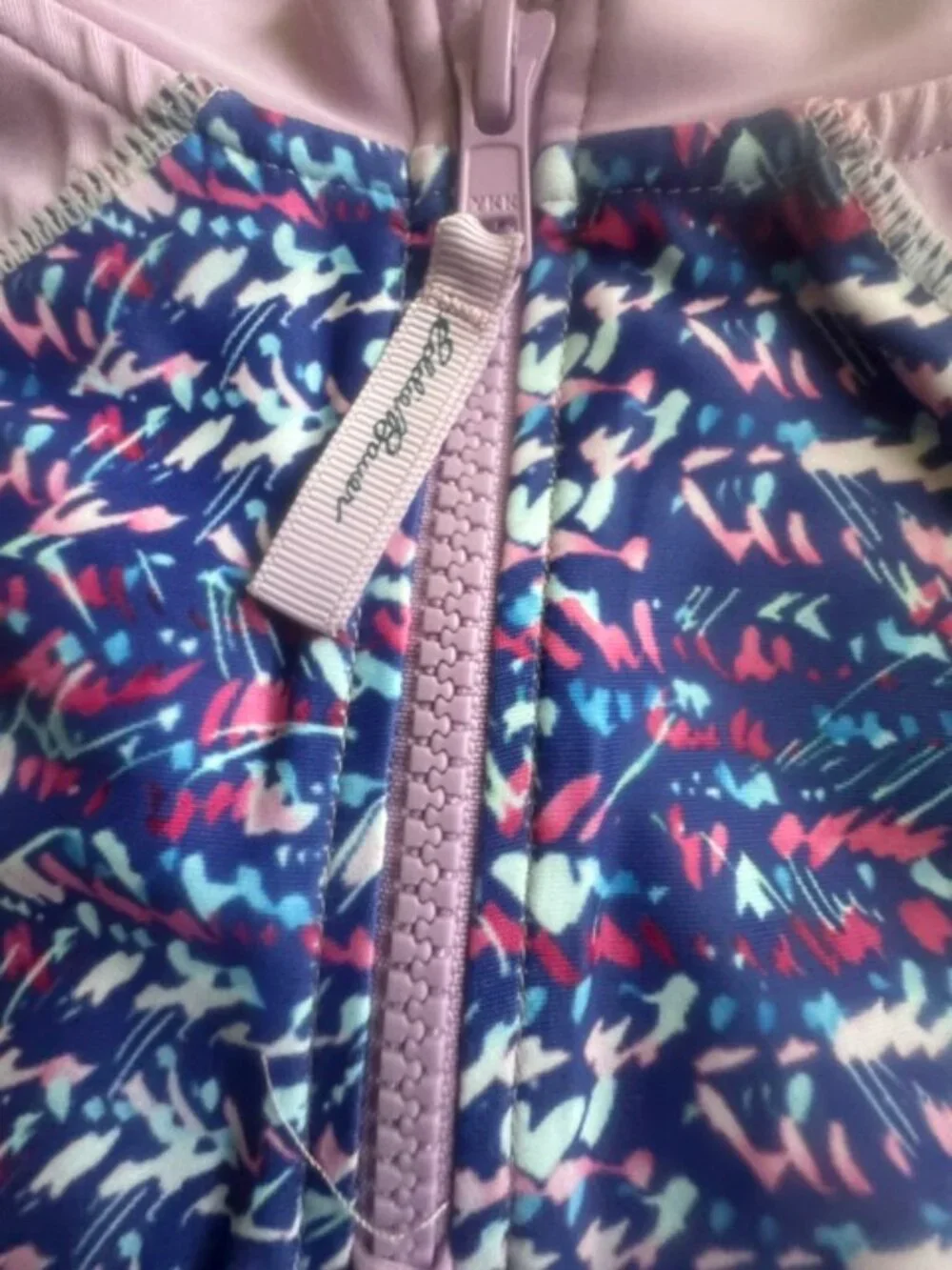 Eddie Bauer Zip RASH GUARD Girl's Medium